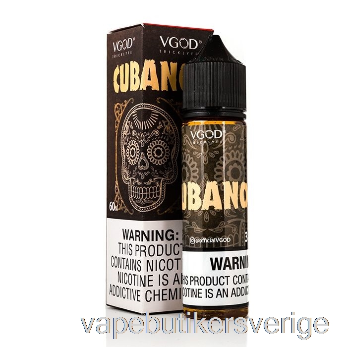 Vape Sverige Cubano - Vgod E-vätska - 60ml 3mg